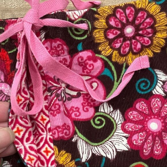 Vera Bradley Floral Print Corduroy Pajama Lounge Pants Size Small - Picture 8 of 11